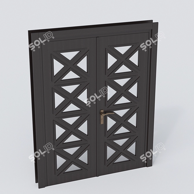 3D Model Door Vray - 220x160cm 3D model image 1