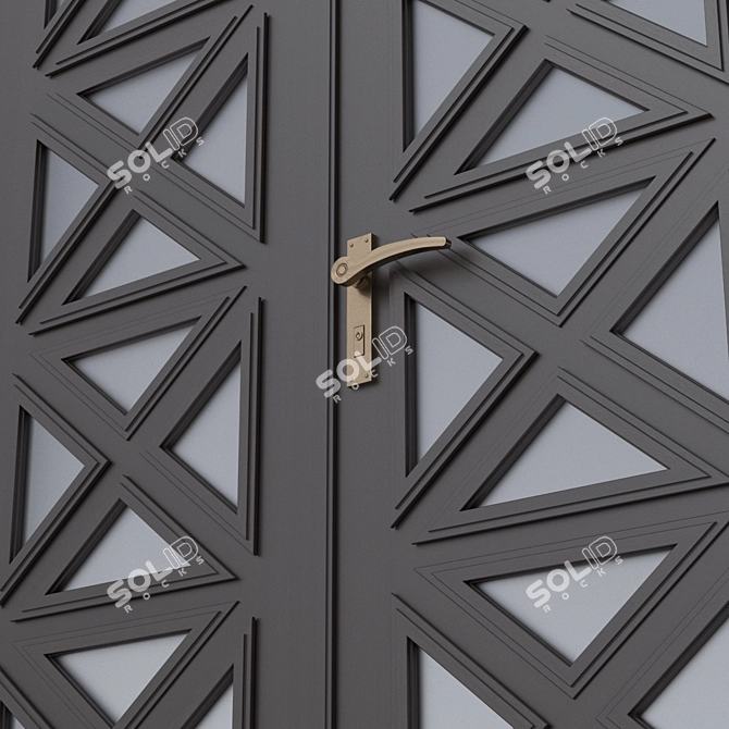 3D Model Door Vray - 220x160cm 3D model image 2