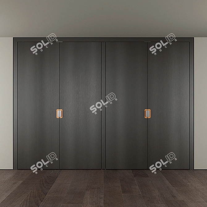 Rotating Wardrobe: Stylish and Space-saving 3D model image 2