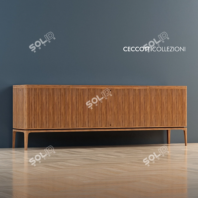 Elegant Neverfull Low Sideboard 3D model image 1