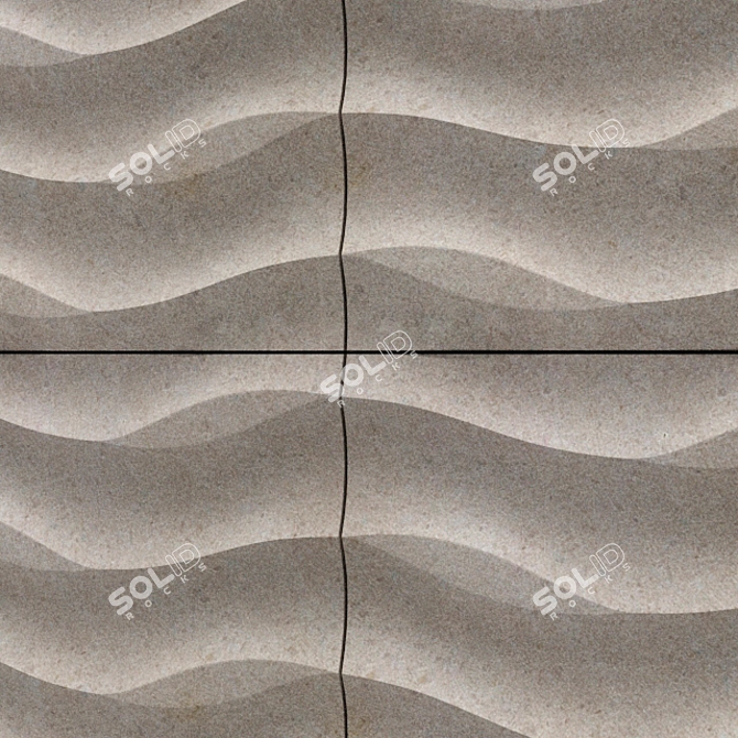 Lembo Natural Stone Wall Tile 3D model image 2