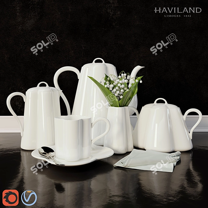 Elegant Haviland San Marco 3D model image 1