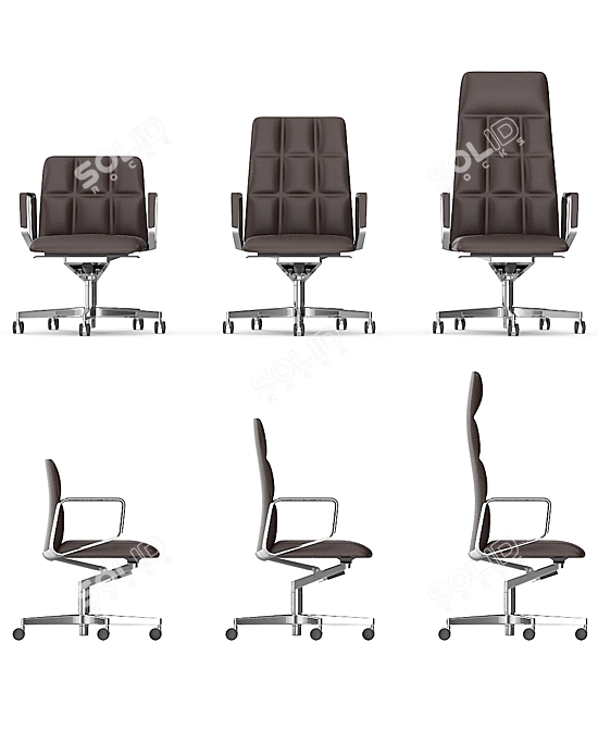 Elegant Walter Knoll Leadchair: Modern and Luxurious 3D model image 2