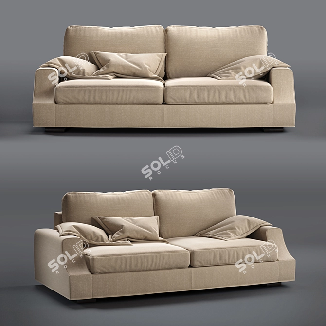 Luxurious Giorgetti Astor Sofa 3D model image 1