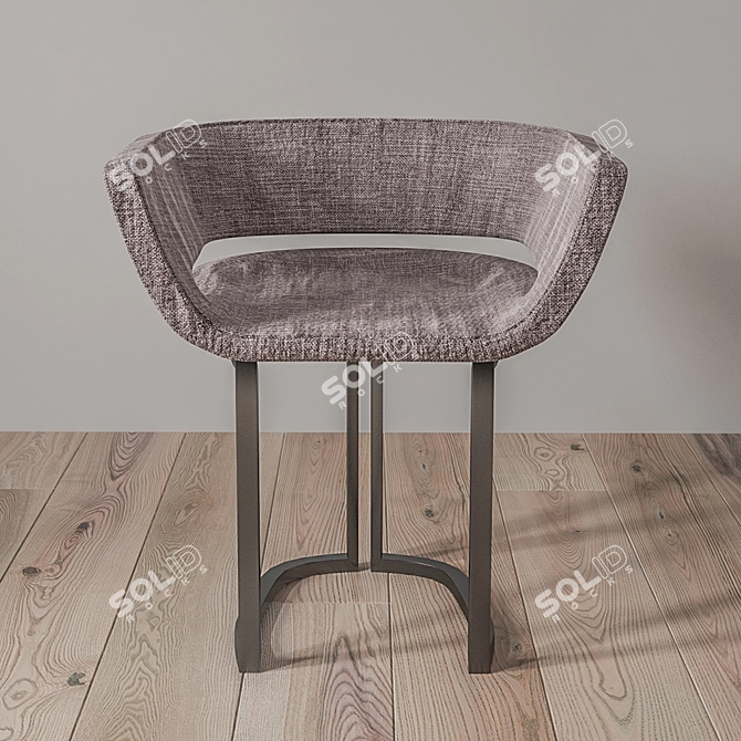 Sleek Poly Modern Chair 3D model image 1