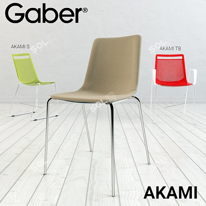  sleek and stylish Akami furniture line 3D model image 1
