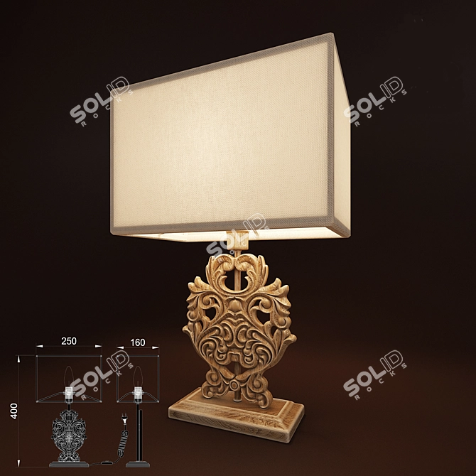 Maytoni Cipresso Table Lamp ARM034-11-R 3D model image 1