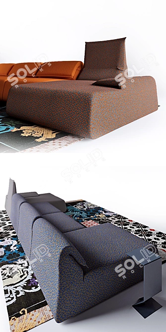 Highlands Sofa: Stylish and Spacious

Mark Table Coffee Table: Sleek and Modern

Sardinian Rugs: Authentic 3D model image 2