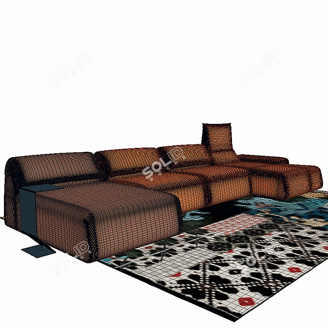 Highlands Sofa: Stylish and Spacious

Mark Table Coffee Table: Sleek and Modern

Sardinian Rugs: Authentic 3D model image 3