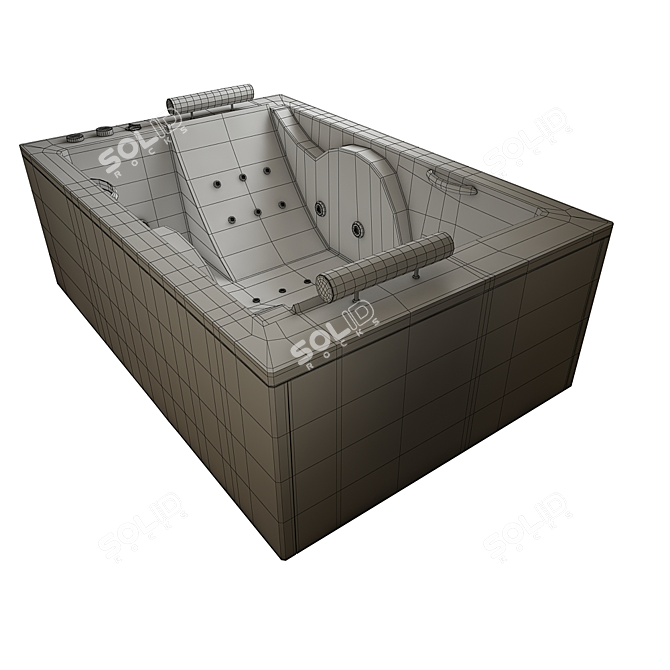 BRESCIA Bathtub: A Dynamic Oasis 3D model image 3