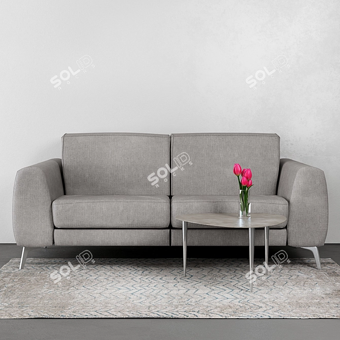 Sleek Madison Sofa: Comfort & Style 3D model image 1