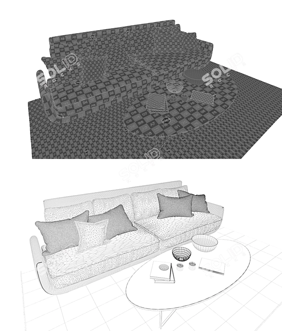 Title: Tuliss Desiree Sofa - Comfort and Style in One 3D model image 3