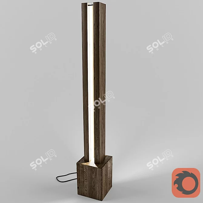 Modern Tower Sculpture: Twin_Spire 3D model image 1