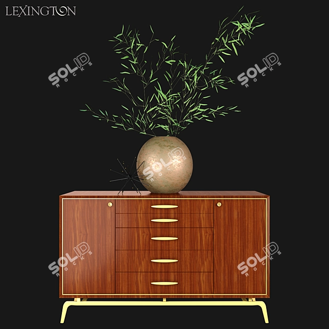 Elegant Lenox Hill Buffet 3D model image 1