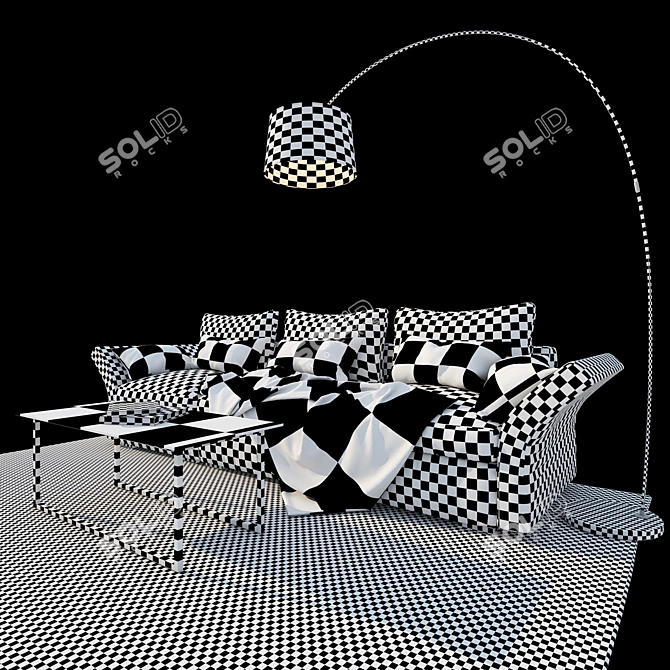 Luxury Lacio Sofa by ZlataMebel 3D model image 3