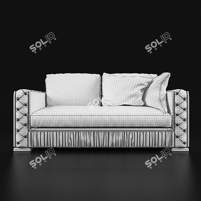 Italian Bedding Miami Sofa 3D model image 3