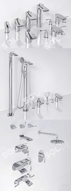 BOLLICINE Collection: Complete Range of Cristina Mixers 3D model image 2