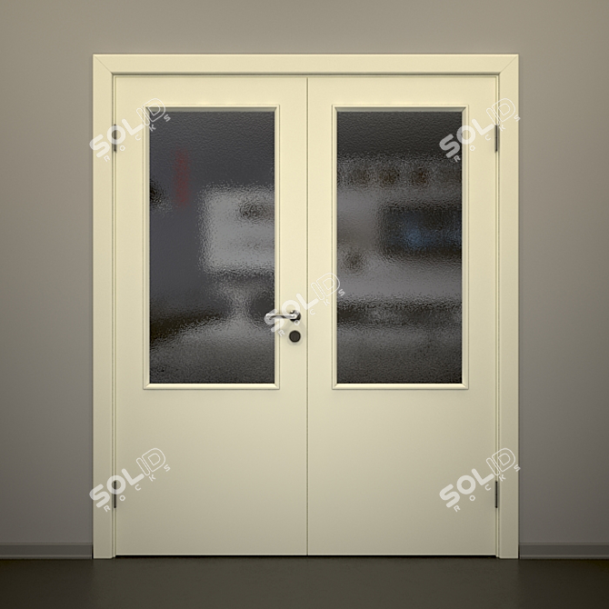 Economical Set of Standard Size Doors 3D model image 1