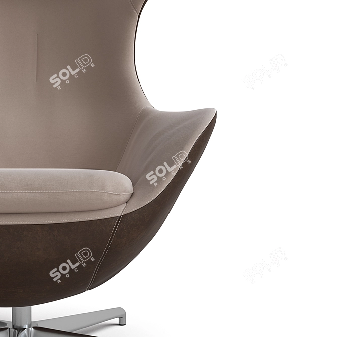 Luxurious Leolux Caruzzo Lounge Chair 3D model image 2