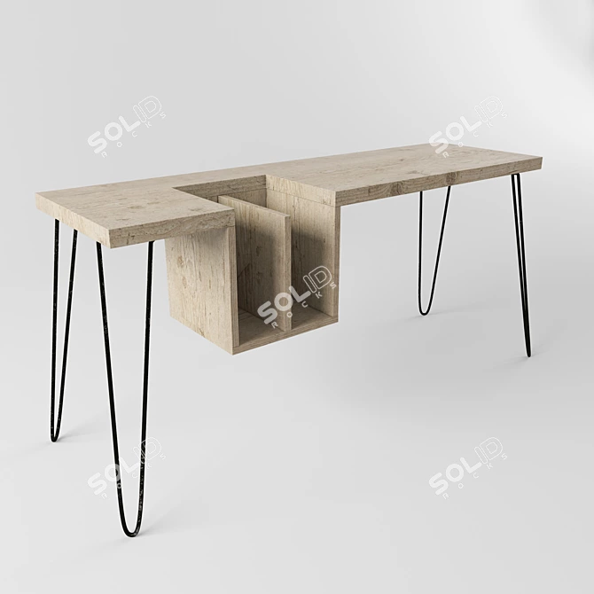 Elevate Your Space: One-High Table 3D model image 1