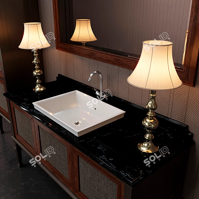 Elegant Atelier 2 Bathroom Storage 3D model image 2