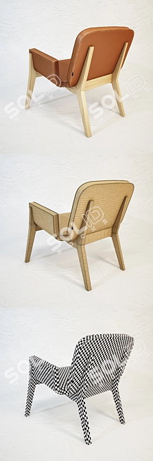 Elegant Embrace: POLTRONA FRAU Jockey Armchair 3D model image 3