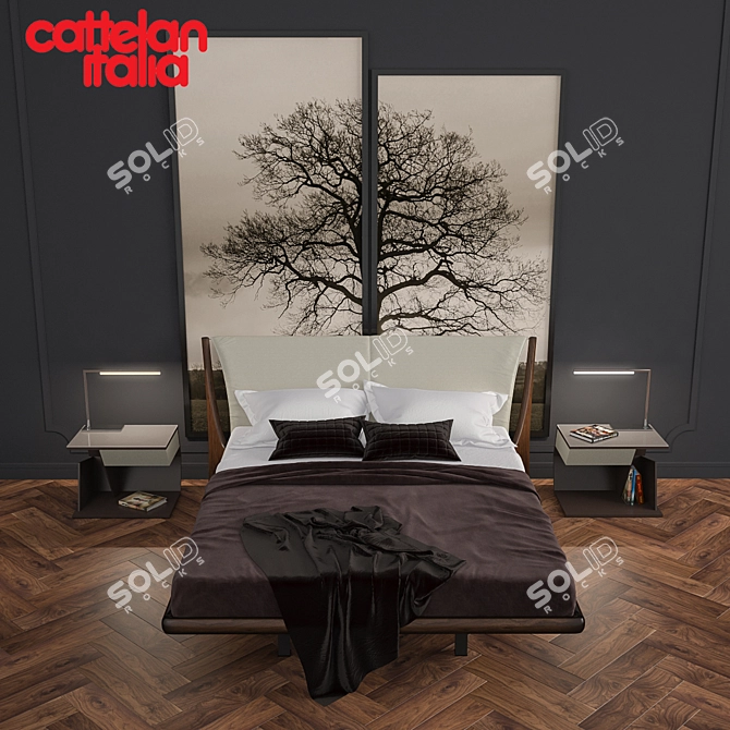 Modern Nelson Bedroom Set 3D model image 1