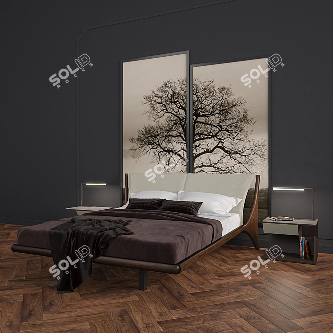 Modern Nelson Bedroom Set 3D model image 2