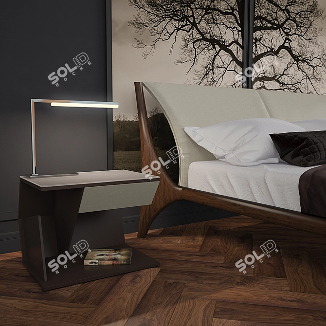 Modern Nelson Bedroom Set 3D model image 3