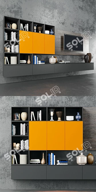 Scavolini Wall Shelf 3D model image 2