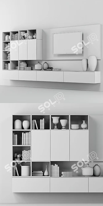 Scavolini Wall Shelf 3D model image 3