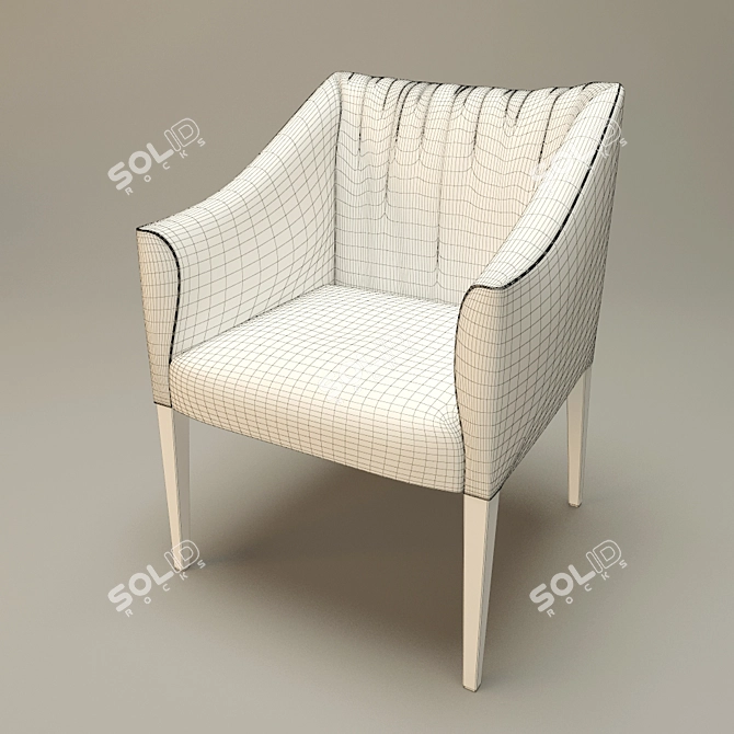 Durlet Marilyn: Luxurious Club Chair 3D model image 2