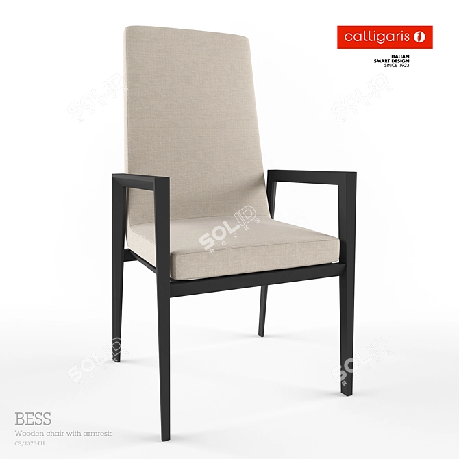 BESS Armchair | Calligaris Studio 3D model image 1