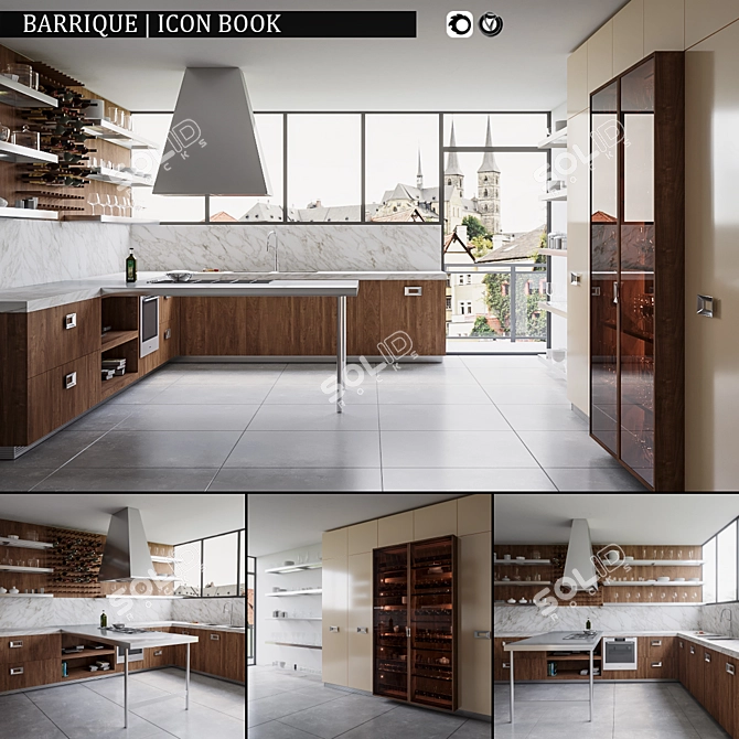 Barrique Icon Book: Kitchen Design Inspiration 3D model image 1