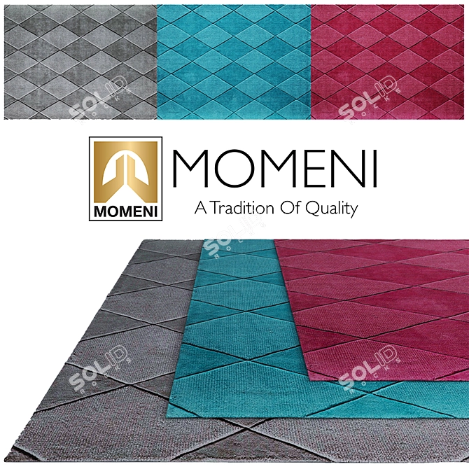 Momeni Metro | Contemporary Collection | Stylish Carpets 3D model image 1