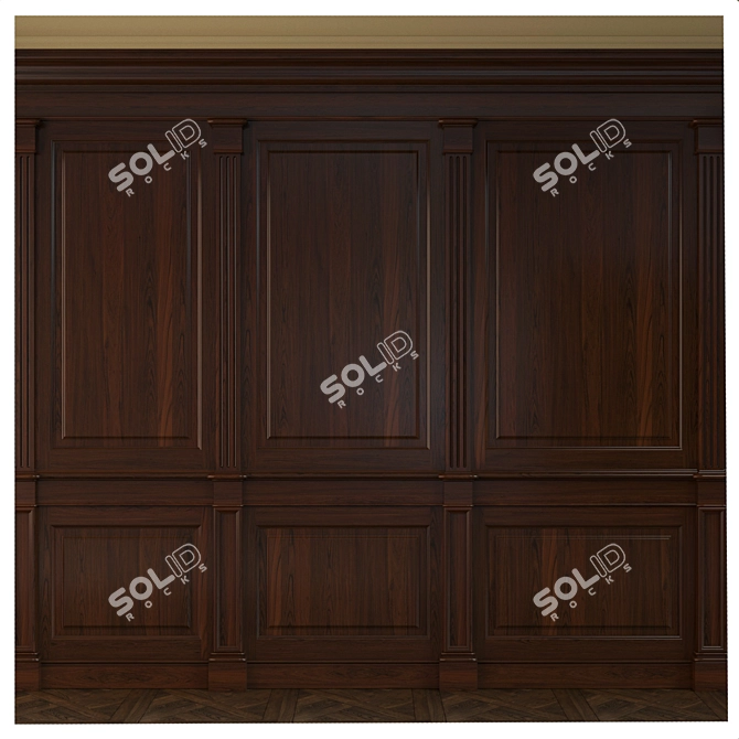 Wooden Panels Collection 3D model image 1