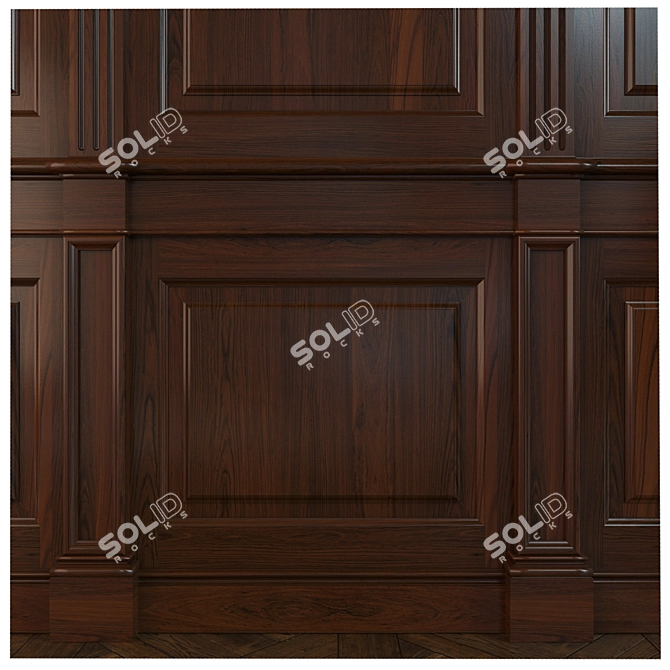 Wooden Panels Collection 3D model image 2