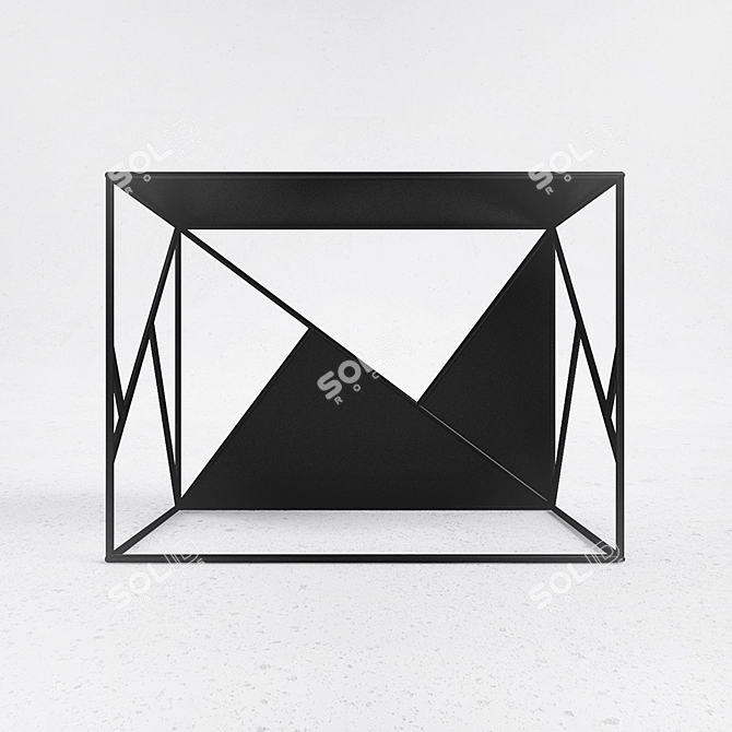 Metallic Triangles Module 3D model image 2