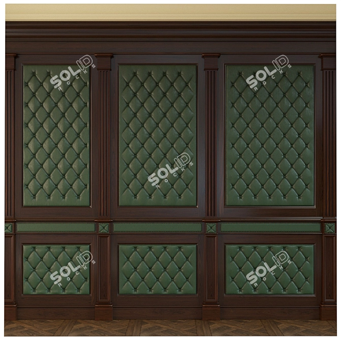 Versatile Wooden Panel Collection 3D model image 1