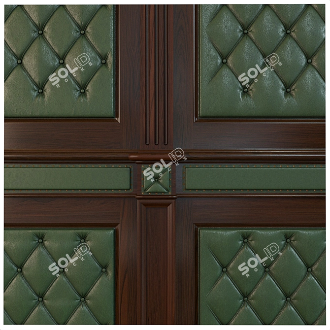 Versatile Wooden Panel Collection 3D model image 2