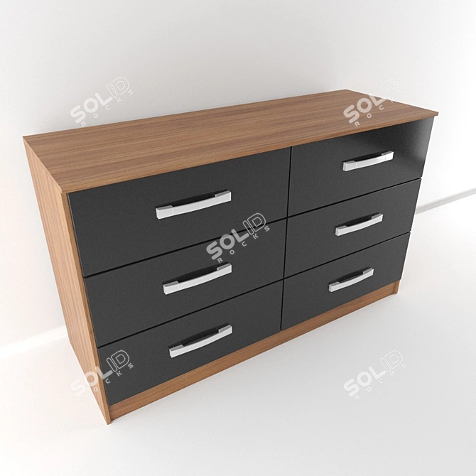 Modern Style Chest 3D model image 1