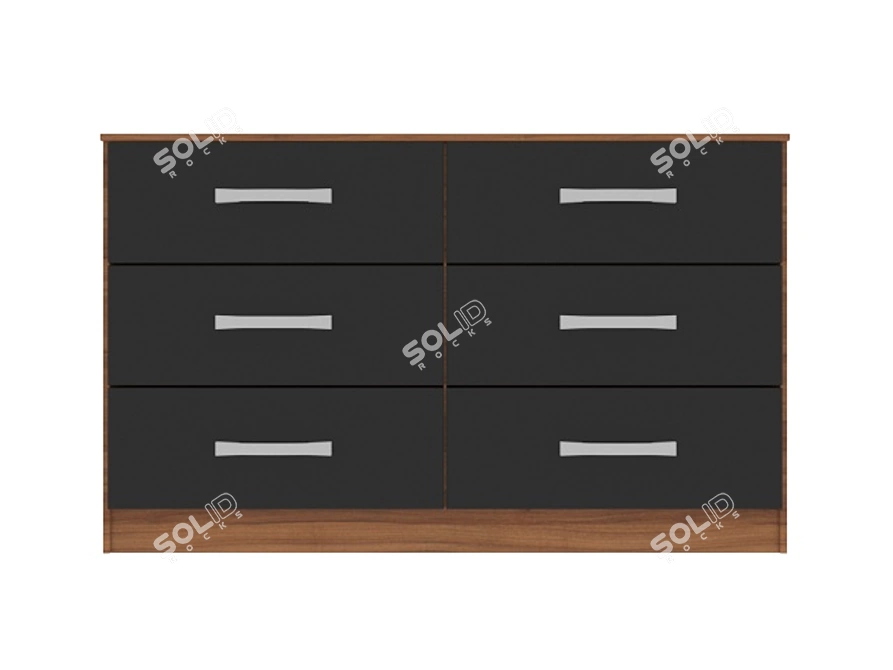 Modern Style Chest 3D model image 2