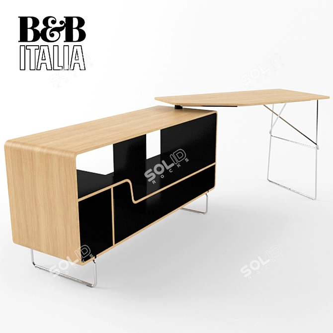 Arne Writing Desk 3D model image 1