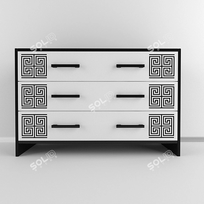 Basia Chest: Elegant Storage Solution 3D model image 2