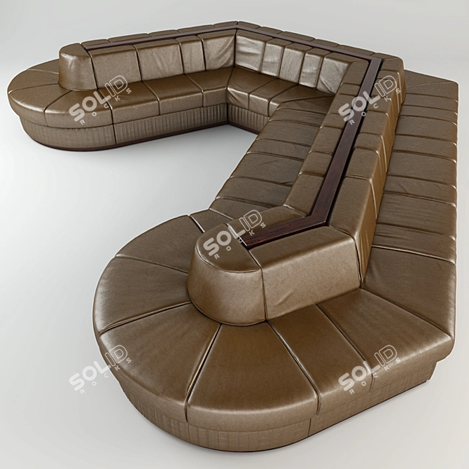 Modular Seating Solution for Cafes 3D model image 1