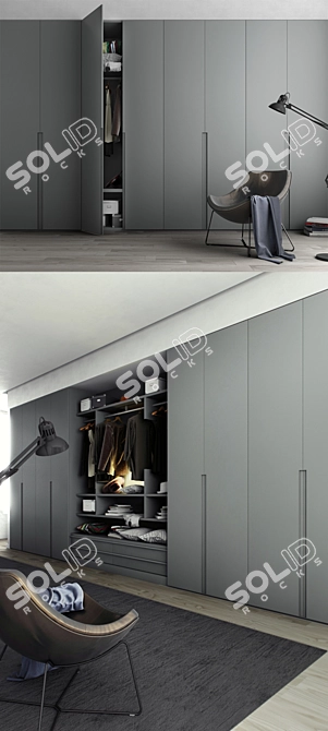 Dual Options Vertical Storage 3D model image 3