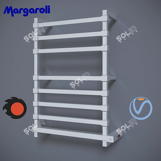 Margaroli Panorama Electric Towel Warmer 3D model image 1