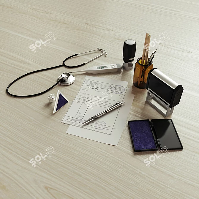 Therapist's Essentials Set 3D model image 1