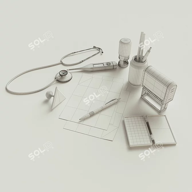 Therapist's Essentials Set 3D model image 2