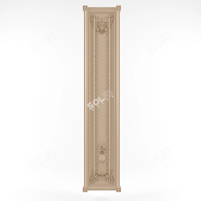 Elegant Wall Panels for Timeless Decor 3D model image 1